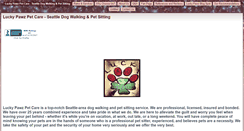 Desktop Screenshot of luckypawzpetcare.com