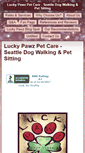 Mobile Screenshot of luckypawzpetcare.com